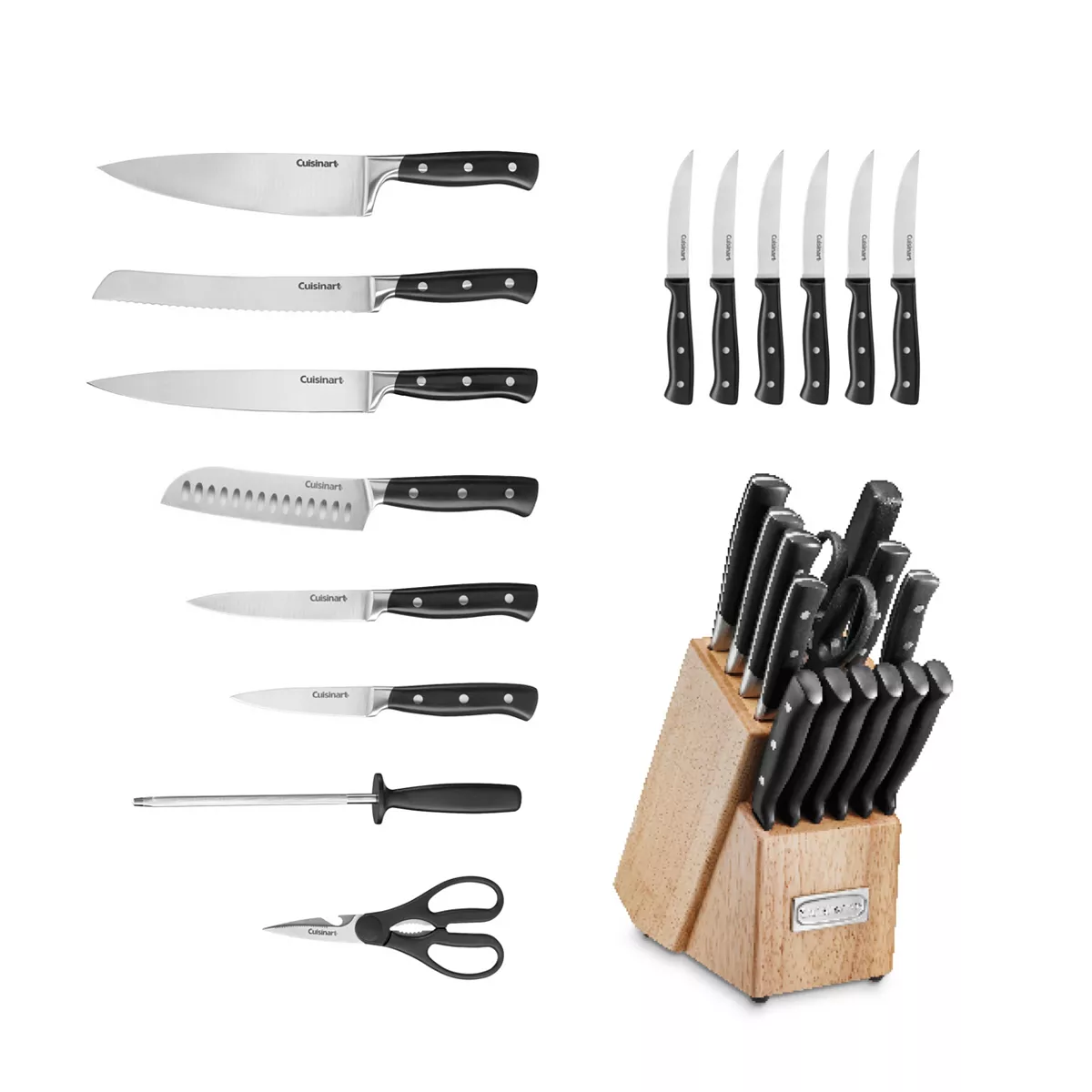 Cuisinart Triple Rivet 15-Pc. Cutlery Set 5 Cuisinart Triple Rivet 15-Pc. Cutlery Set - Image 3