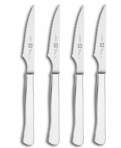 Zwilling J.A. Henckels TWIN® Gourmet Steak Knives, Stainless Steel Set Of 4