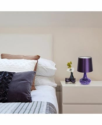 Simple Designs Mosaic Tiled Glass Genie Table Lamp With Fabric Shade 8 Simple Designs Mosaic Tiled Glass Genie Table Lamp With Fabric Shade - Image 6