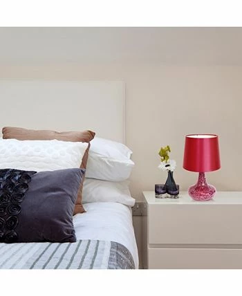 Simple Designs Mosaic Tiled Glass Genie Table Lamp With Fabric Shade 9 Simple Designs Mosaic Tiled Glass Genie Table Lamp With Fabric Shade - Image 7