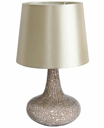Simple Designs Mosaic Tiled Glass Genie Table Lamp With Fabric Shade 7 Simple Designs Mosaic Tiled Glass Genie Table Lamp With Fabric Shade - Image 5
