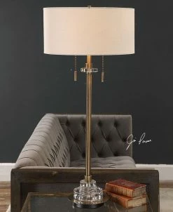 Uttermost Harlyn Antique Brass Lamp