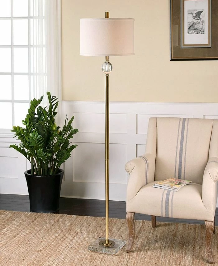 Uttermost Mesita Brass Floor Lamp 3 Uttermost Mesita Brass Floor Lamp