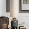 Uttermost Zahlia Aged Gray Ceramic Lamp