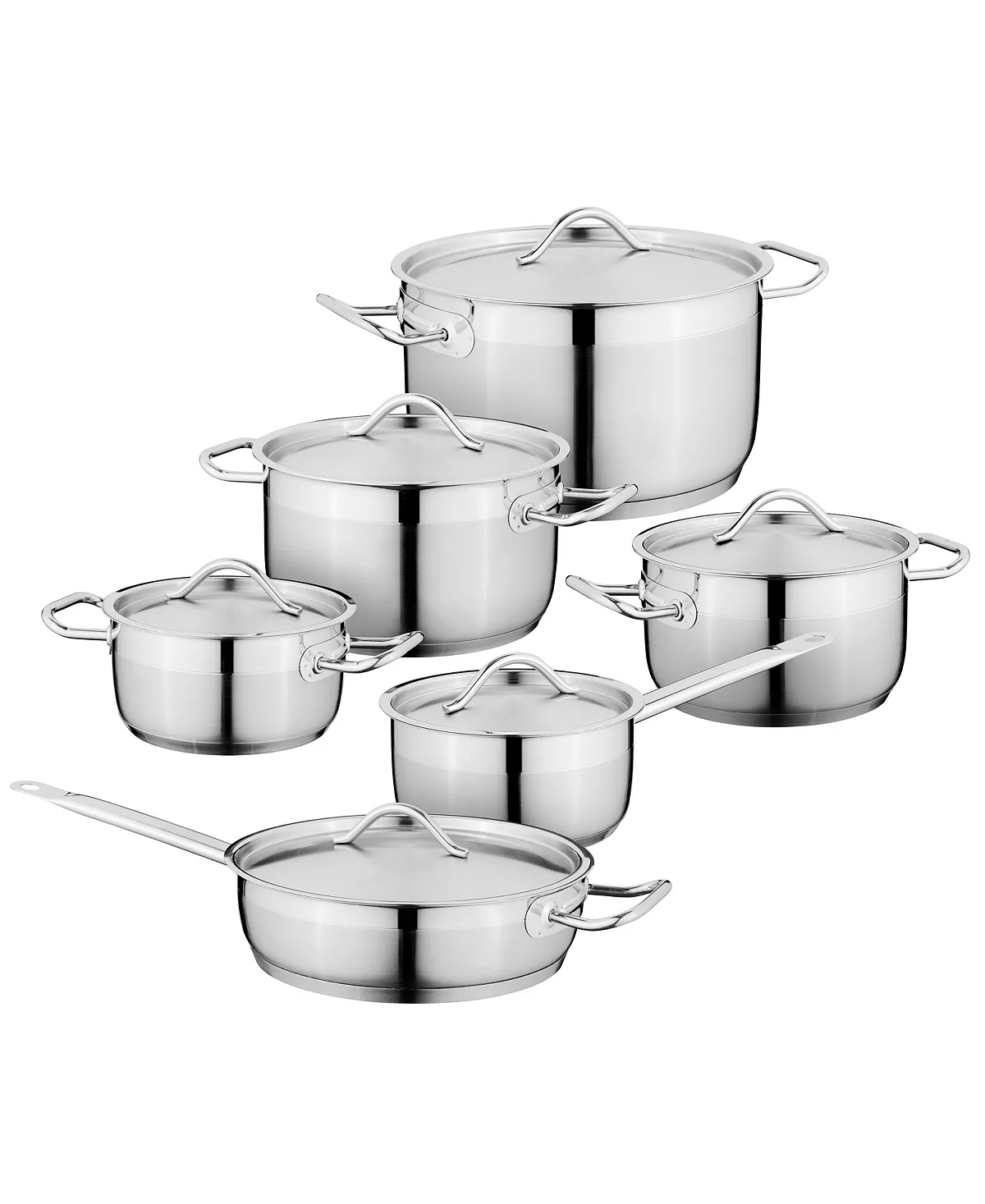 BergHOFF Otel 18/10 Stainless Steel 12 Piece Cookware Set 3 BergHOFF Otel 18/10 Stainless Steel 12 Piece Cookware Set