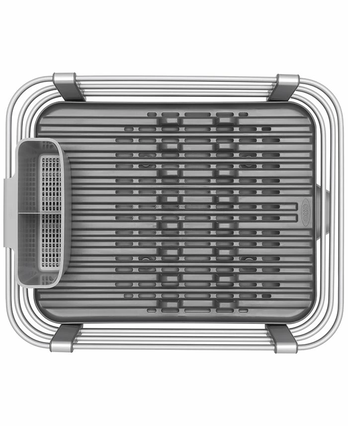 OXO Aluminum Frame Dish Rack 6 OXO Aluminum Frame Dish Rack - Image 4