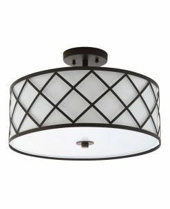 JONATHAN Y Elizabeth Metal Led Flush Mount