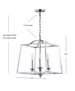 JONATHAN Y Gloria 3-Light Metal Led Pendant -Hot Sale All Lighting Shop 11226798 fpx