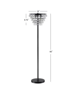 JONATHAN Y Emma Crystal, Metal Led Floor Lamp -Hot Sale All Lighting Shop 11227116 fpx