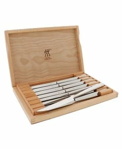 Zwilling J.A. Henckels 8-Pc Steak Knife Set With Wood Presentation Case