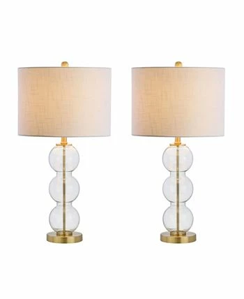 JONATHAN Y Bella Glass Triple-Sphere Led Table Lamp, Set Of 2 4 JONATHAN Y Bella Glass Triple-Sphere Led Table Lamp, Set Of 2 - Image 2
