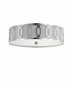 JONATHAN Y Ubrey 3-Light Metal Led Flush Mount