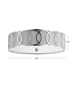 JONATHAN Y Ubrey 3-Light Metal Led Flush Mount -Hot Sale All Lighting Shop 11405001 fpx