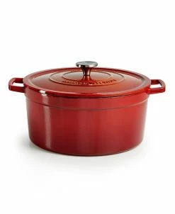 Martha Stewart Collection LOSEOUT! Enameled Cast Iron Round 8-Qt. Dutch Oven