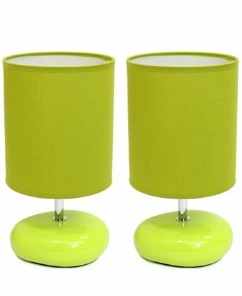 All The Rages Simple Designs Stonies Small Stone Look Table Bedside Lamp 2 Pack Set 7 All The Rages Simple Designs Stonies Small Stone Look Table Bedside Lamp 2 Pack Set - Image 5