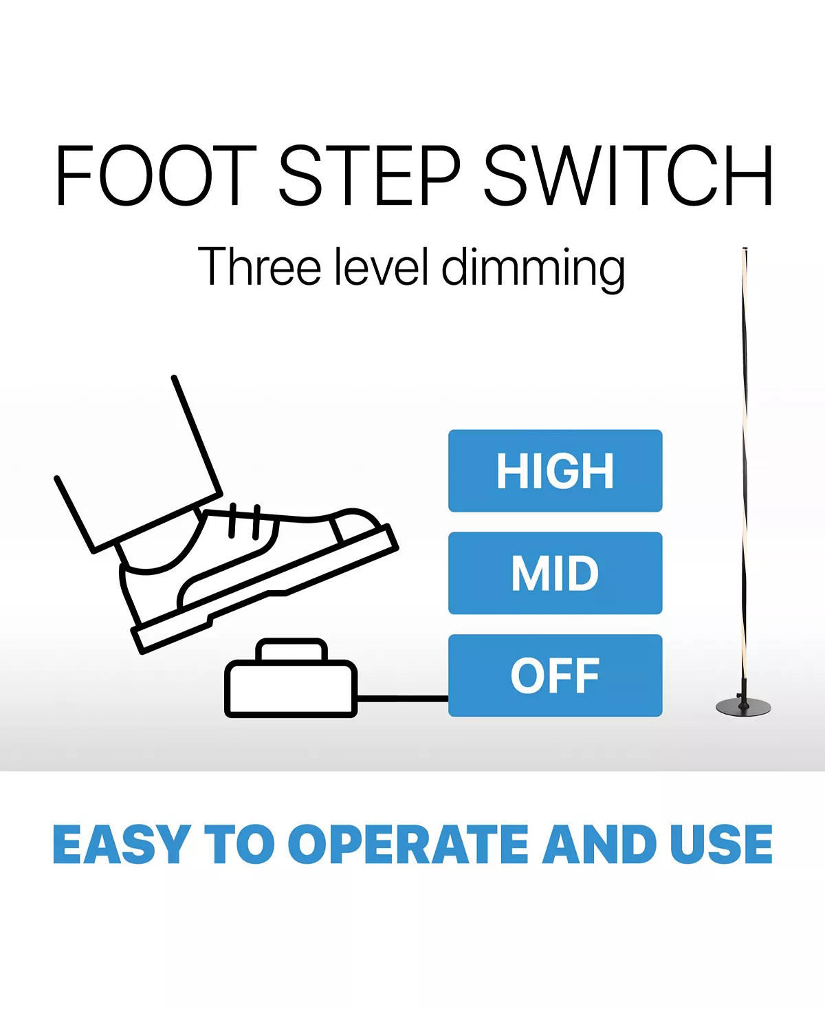 JONATHAN Y Pilar LED Integrated Floor Lamp 7 JONATHAN Y Pilar LED Integrated Floor Lamp - Image 5