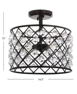 JONATHAN Y Gabrielle Crystal/Metal LED Semi-Flush Mount 8 JONATHAN Y Gabrielle Crystal/Metal LED Semi-Flush Mount -Hot Sale All Lighting Shop 12081461 fpx