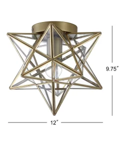 JONATHAN Y Stella Moravian Star Metal/Glass LED Flush Mount 8 JONATHAN Y Stella Moravian Star Metal/Glass LED Flush Mount -Hot Sale All Lighting Shop 12081516 fpx