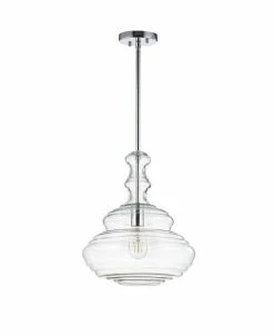 JONATHAN Y Bettina Glass/Metal LED Pendant