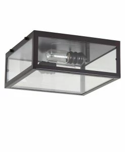 JONATHAN Y Grayson Metal/Glass LED Flush Mount