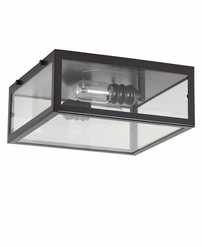 JONATHAN Y Grayson Metal/Glass LED Flush Mount 3 JONATHAN Y Grayson Metal/Glass LED Flush Mount