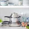 Greenpan Levels 11-Pc. Stainless Steel Stackable Ceramic Nonstick Cookware Set, Created For Macy's -Hot Sale All Lighting Shop 12225641 fpx
