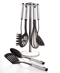 Martha Stewart Collection 7 Piece Kitchen Utensil Set With Stand, Created For Macy's