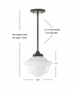 JONATHAN Y Kurtz 9.5 Adjustable Drop LED Pendant -Hot Sale All Lighting Shop 12778014 fpx