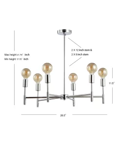 JONATHAN Y Uring 17.75 Adjustable Height LED Pendant -Hot Sale All Lighting Shop 12778167 fpx