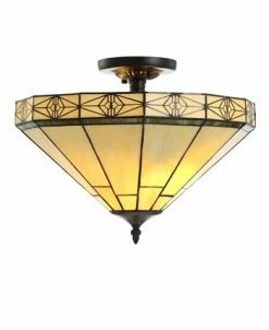 JONATHAN Y Asmine 16 Tiffany-Style LED Semi-Flush Mount -Hot Sale All Lighting Shop 12780362 fpx