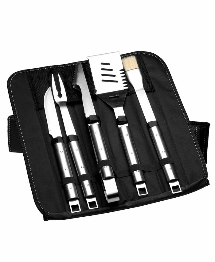 BergHOFF Cubo 6-Pc. Stainless Steel BBQ Set With Folding Bag 3 BergHOFF Cubo 6-Pc. Stainless Steel BBQ Set With Folding Bag