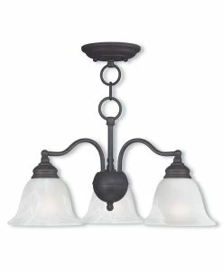 Livex Essex 3-Light Convertible Dinette Chandelier/Ceiling Mount