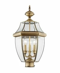 Livex Monterey 3-Light Outdoor Classic Color Post Lantern