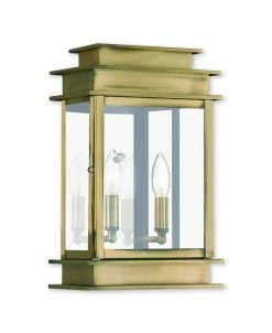 Livex Princeton 2-Light Outdoor 15.25 Wall Lantern