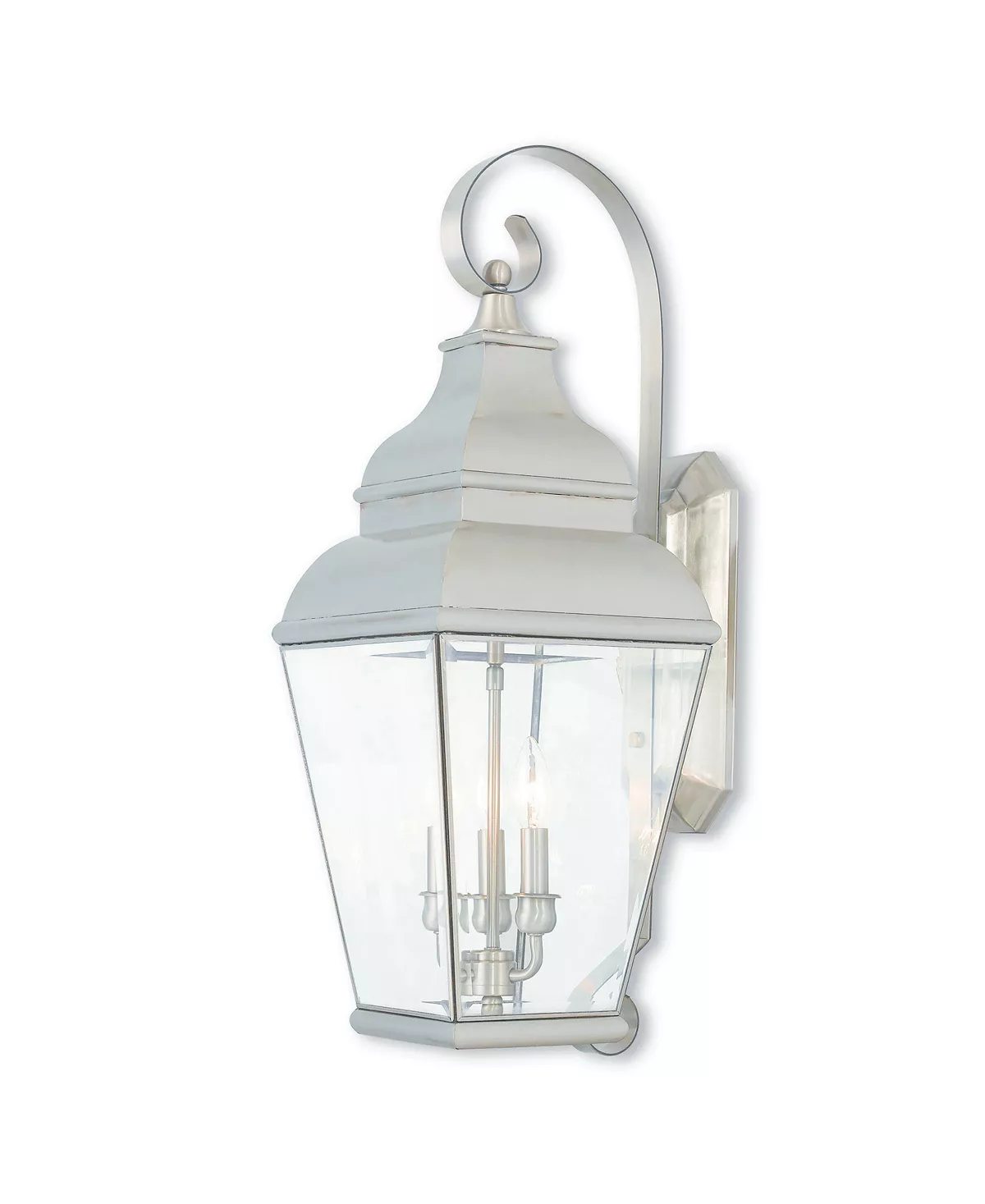 Livex Exeter 3-Light Outdoor Wall Lantern 6 Livex Exeter 3-Light Outdoor Wall Lantern - Image 4