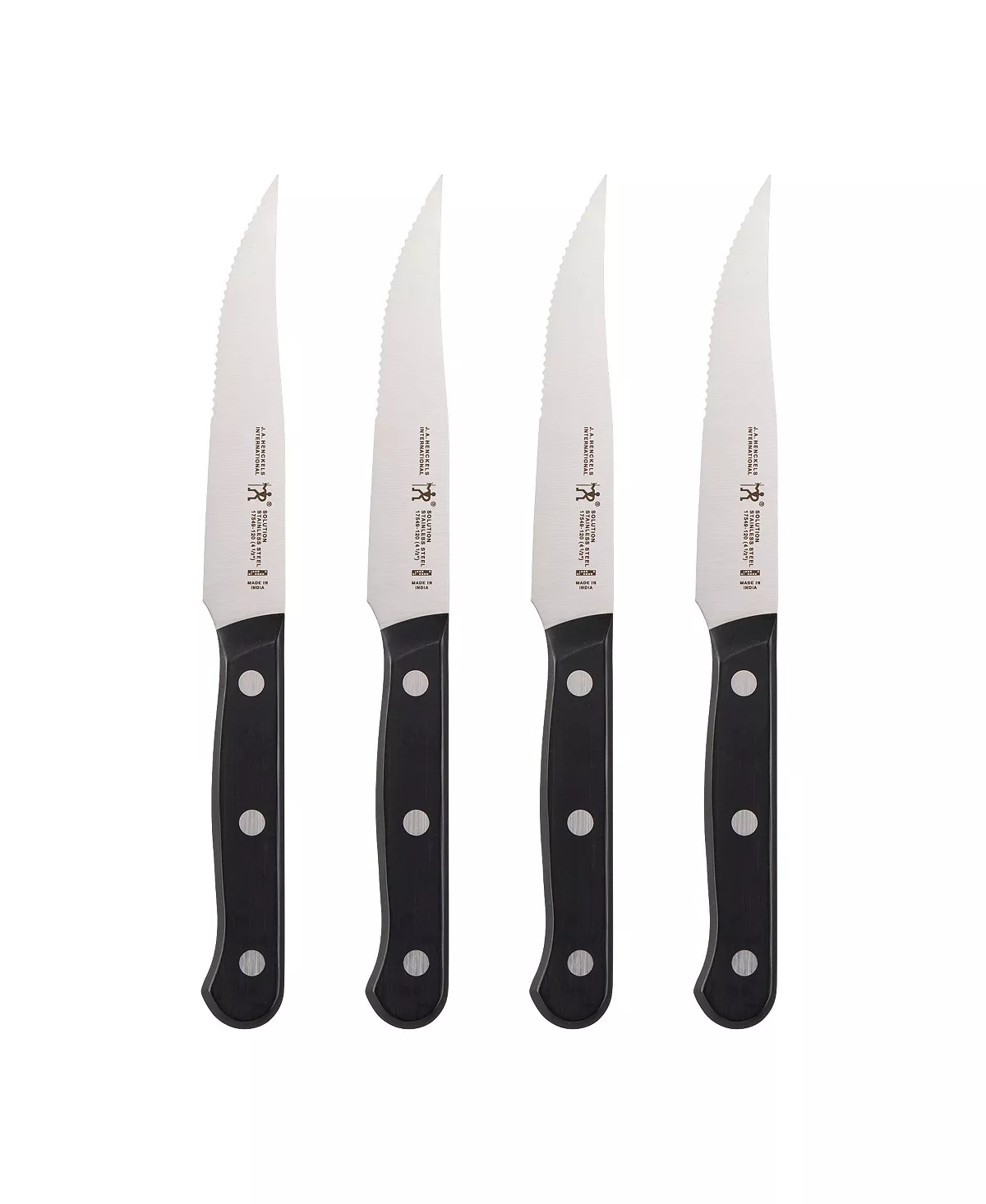 J.A. Henckels International Solution 4-Pc. Steak Knife Set 3 J.A. Henckels International Solution 4-Pc. Steak Knife Set