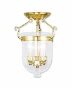 Livex Jefferson 3-Light 14 Ceiling Mount