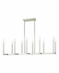 Livex Alpine 10-Light Linear Chandelier