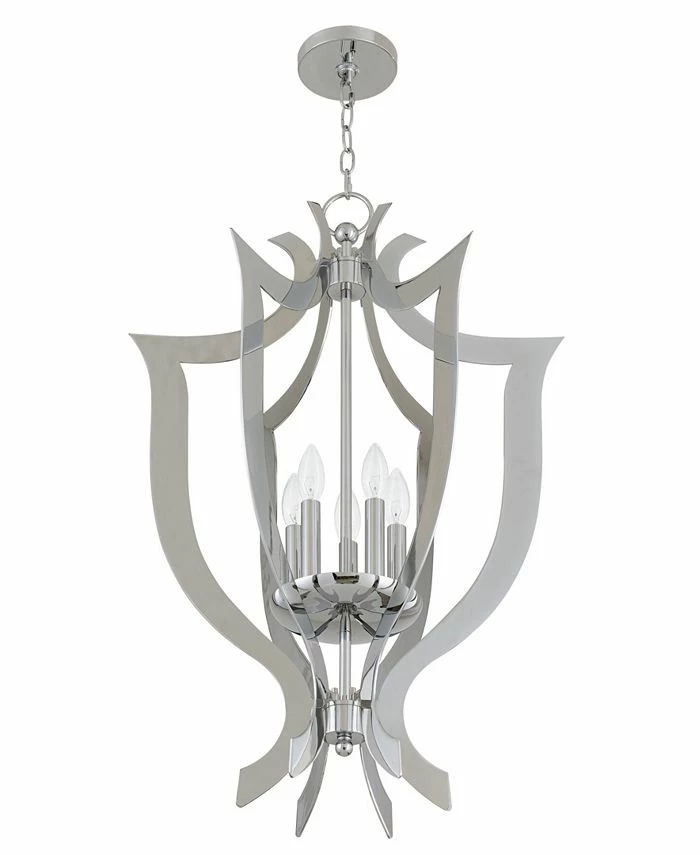 Livex Aldrich 5-Light Lantern Chandelier 3 Livex Aldrich 5-Light Lantern Chandelier