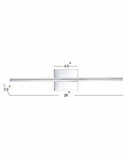 JONATHAN Y Makena 28 Dimmable Integrated LED Metal Wall Sconce -Hot Sale All Lighting Shop 13395528 fpx