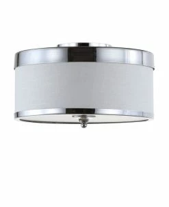 JONATHAN Y David 15 Metal LED Flush Mount