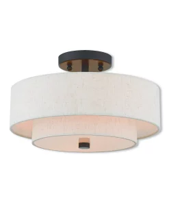Livex Claremont 2-Light Large Ceiling Mount