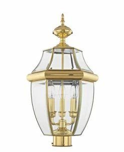 Livex Monterey 3-Light Outdoor Classic Color Post Lantern -Hot Sale All Lighting Shop 13759454 fpx