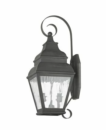 Livex Exeter 2-Light Outdoor Wall Lantern 4 Livex Exeter 2-Light Outdoor Wall Lantern - Image 2