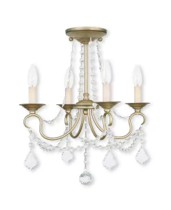 Livex Pennington 4-Light Convertible Mini Chandelier/Ceiling Mount -Hot Sale All Lighting Shop 13804993 fpx