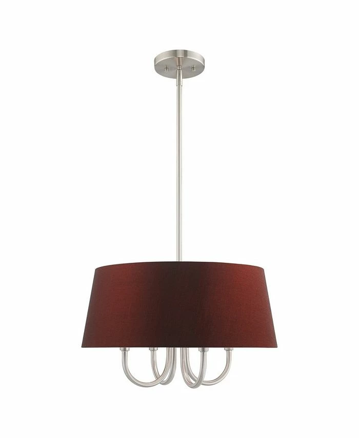 Livex Belclaire 4-Light Pendant Chandelier 6 Livex Belclaire 4-Light Pendant Chandelier - Image 4