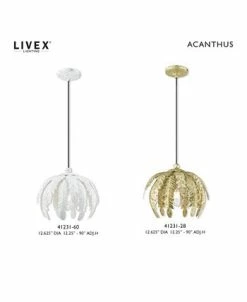 Livex Acanthus 1-Light Mini Pendant -Hot Sale All Lighting Shop 13810380 fpx