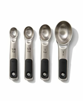 OXO Good Grips Set Of 4 Stainless Steel Magnetic Measuring Spoons 8 OXO Good Grips Set Of 4 Stainless Steel Magnetic Measuring Spoons - Image 6