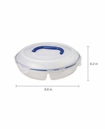 Lock N Lock Easy Essentials Specialty Divided 77-Oz. Snack Container 4 Lock N Lock Easy Essentials Specialty Divided 77-Oz. Snack Container - Image 2