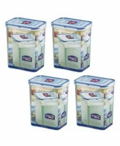 Lock N Lock Easy Essentials 7.6-Cup Rectangular Food Storage Container, Set Of 4 -Hot Sale All Lighting Shop 14914334 fpx